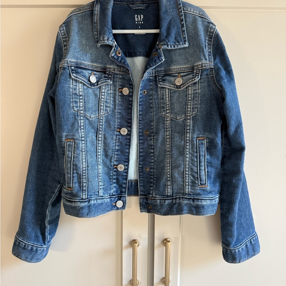 GAP Kids size Large Classic Denim Jacket - Picture 3 of 7